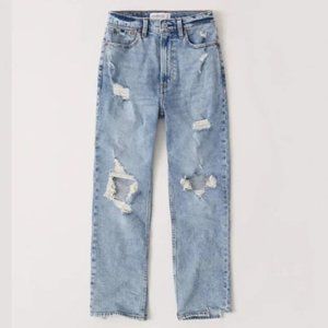 Abercrombie Ultra High Rise Ankle Straight Jeans